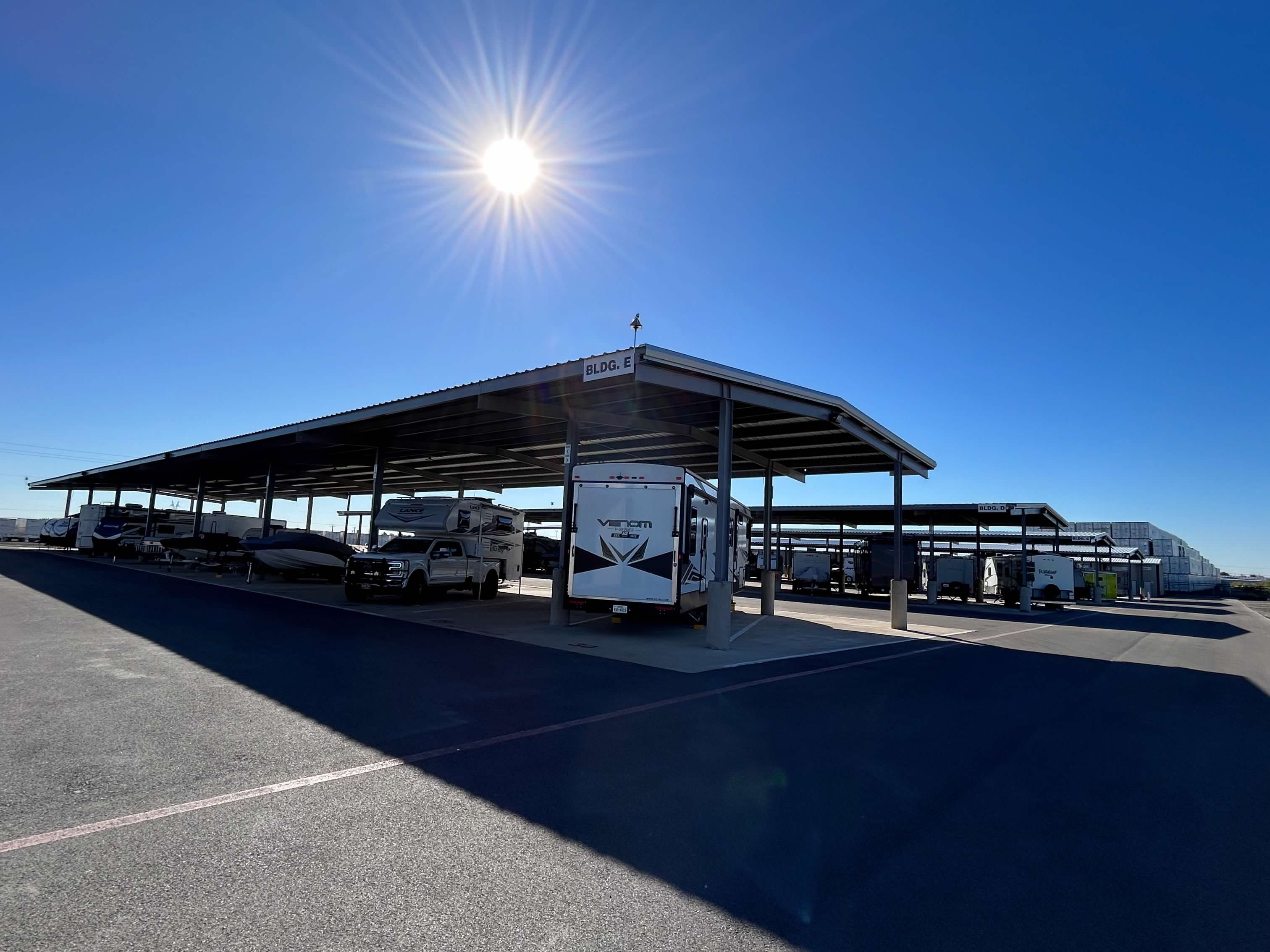 Covered parking units in Haslet texas